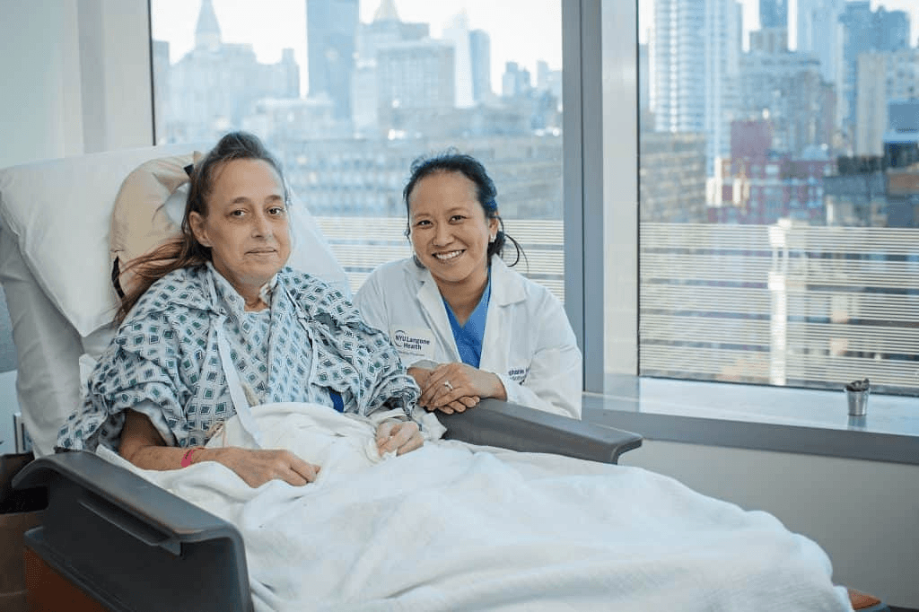 Paciente que passou pela cirurgia de transplante de pulmão